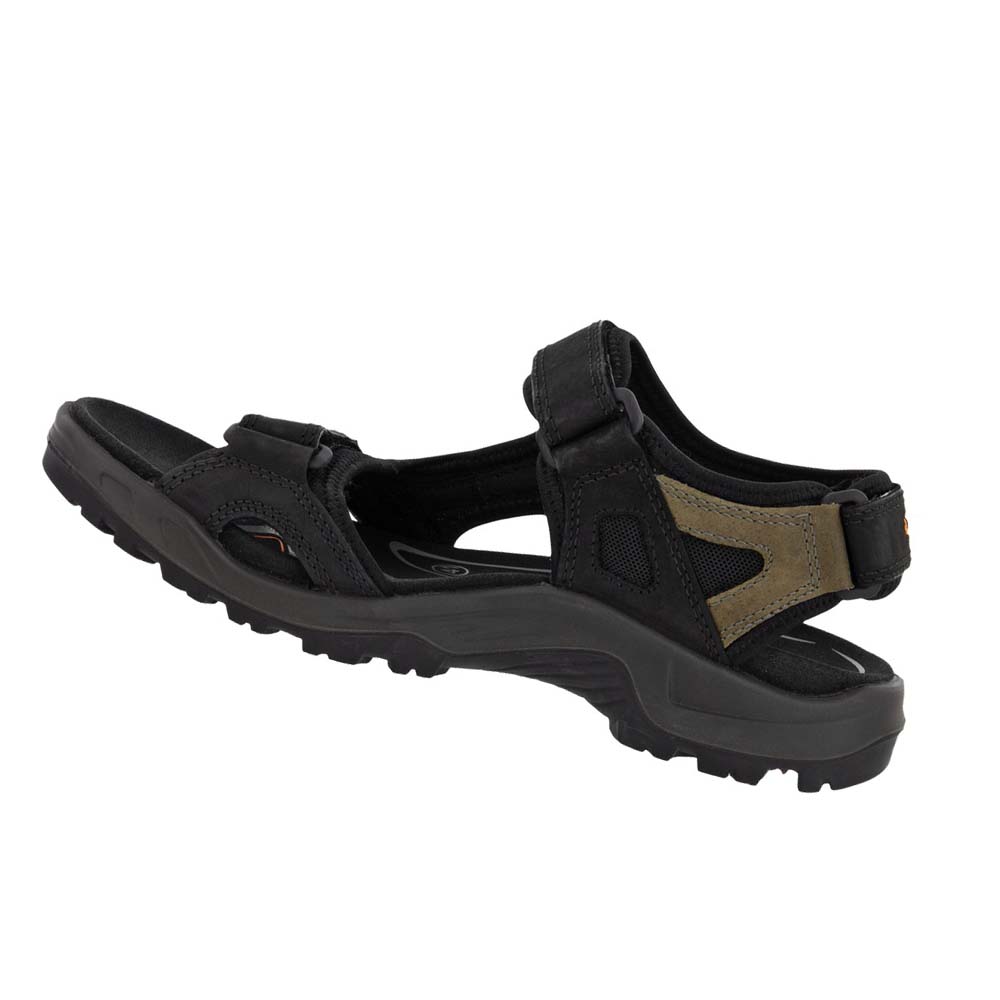 Men's Ecco Yucatan Sandals Black | Canada 593KOR